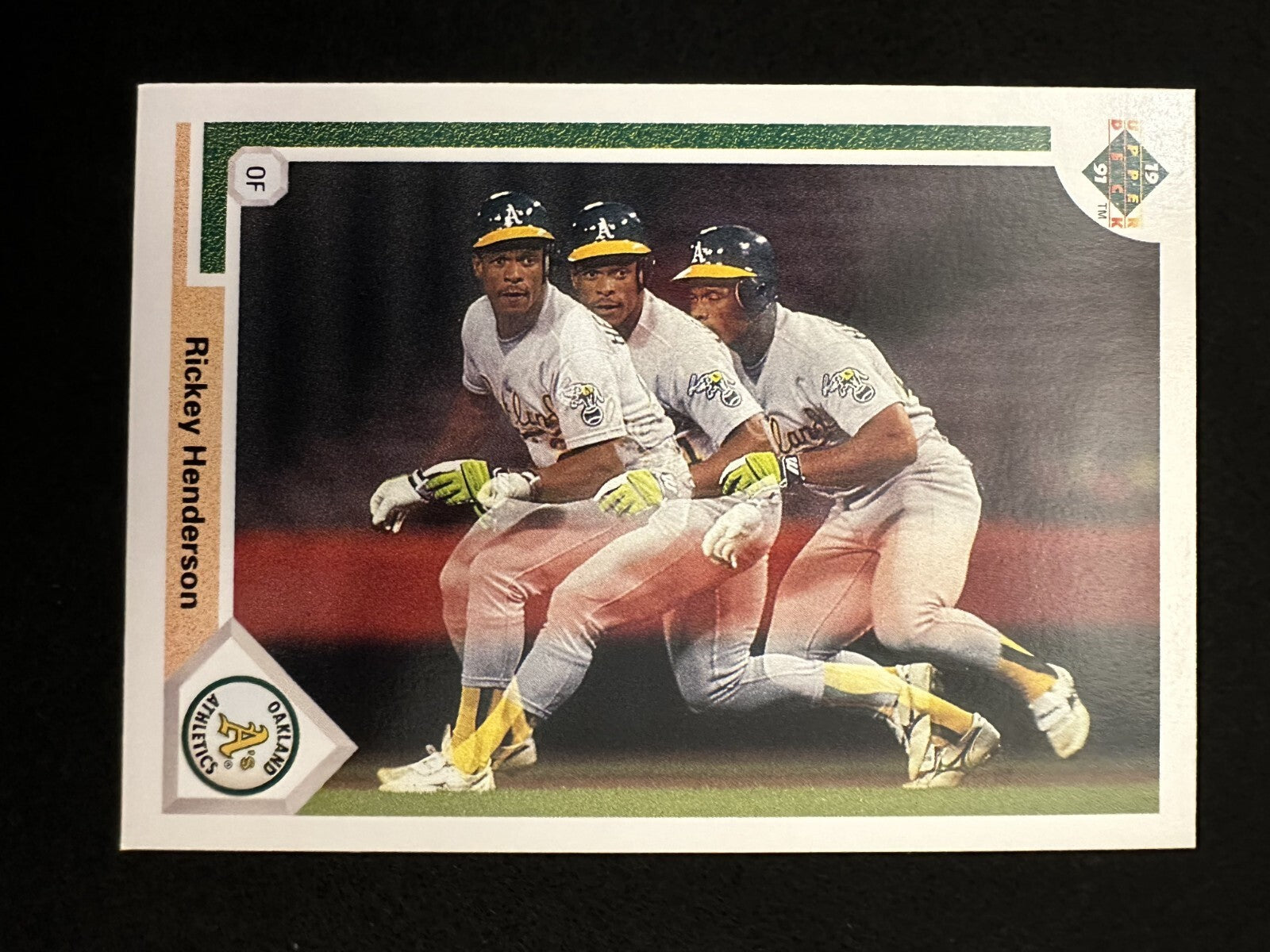 1991 Upper Deck Rickey Henderson (#444) NM HOFer, Stolen Base King ^GRUMPYBUCK^