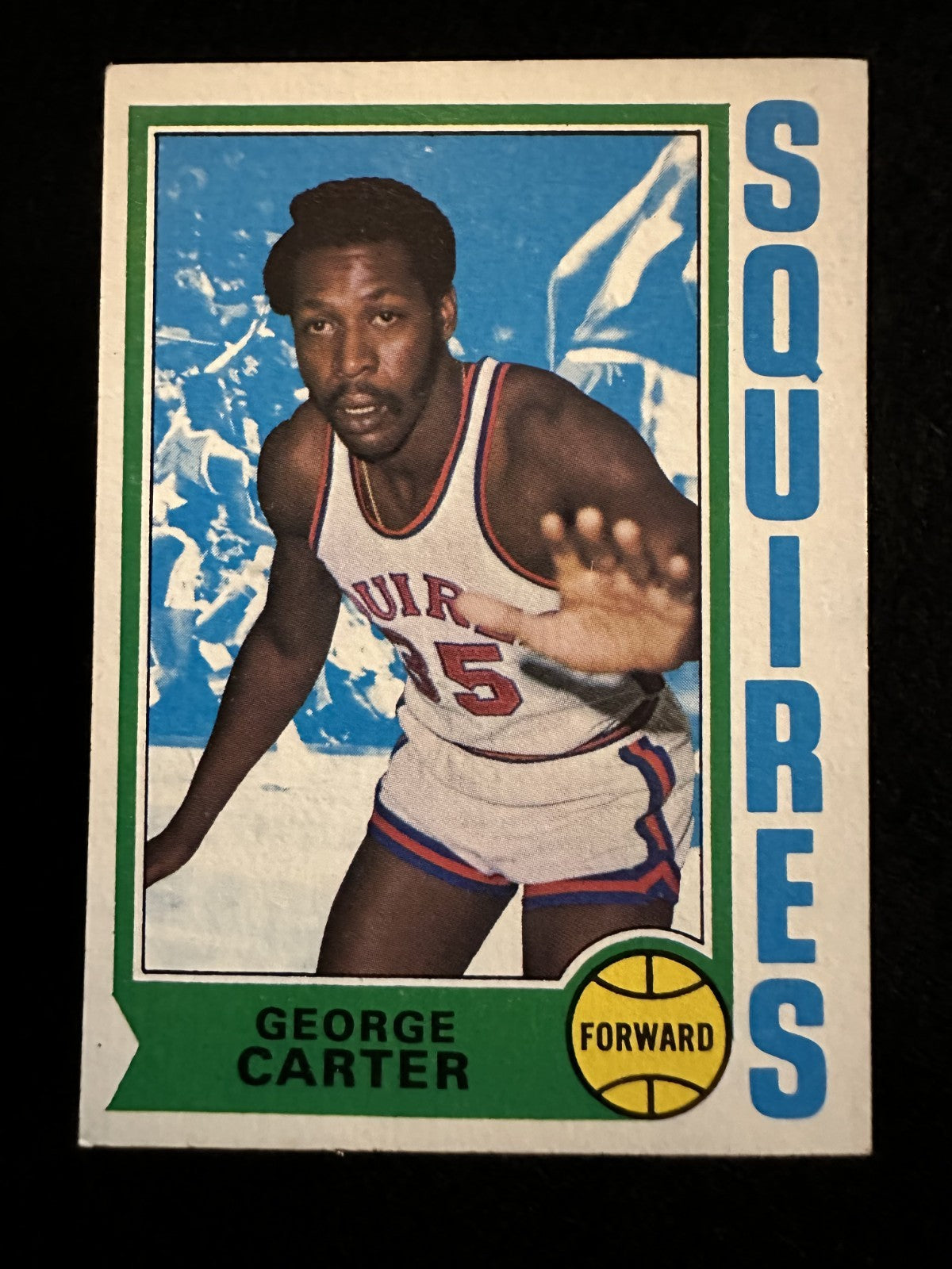 1974-75 Topps George Carter (#178) EX ABA Vet, Squires Standout ^GRUMPYBUCK^