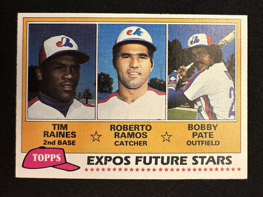 1981 Topps Future Stars (#479) EX Rookie Card, Tim Raines, HOFer ^GRUMPYBUCK^