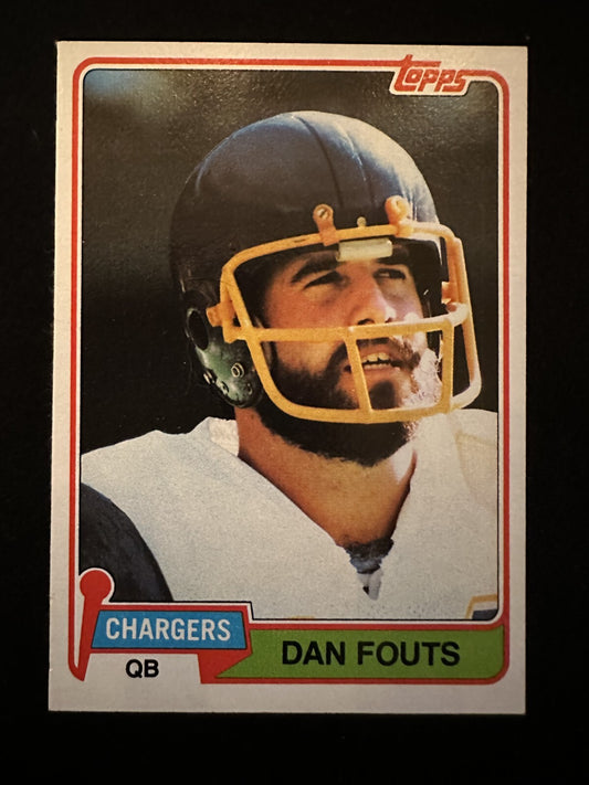 1981 Topps Dan Fouts (#265) NM HOFer, Chargers Great ^GRUMPYBUCK^