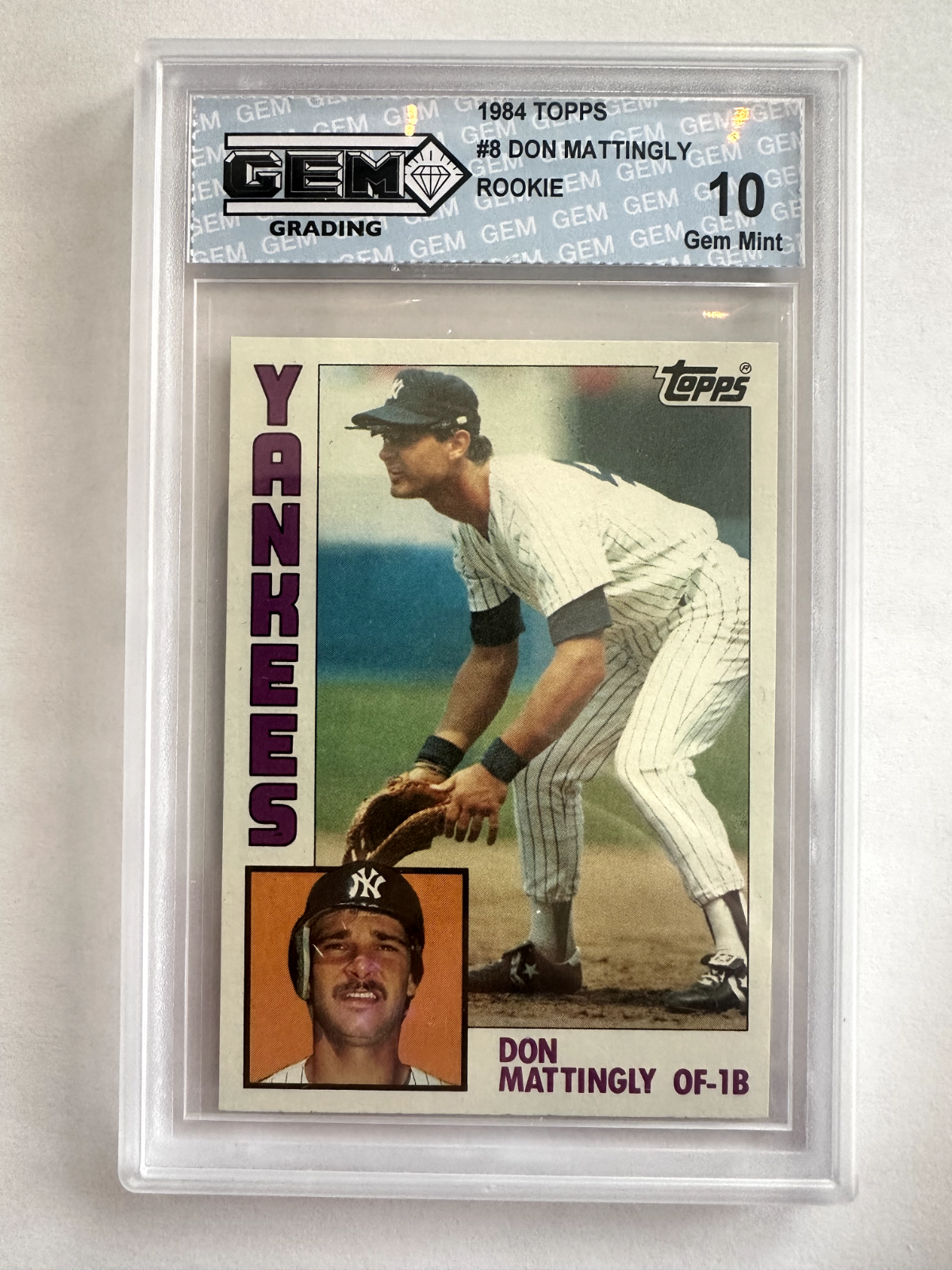 1984 Topps Don Mattingly Rookie Card – GEM MINT 10!