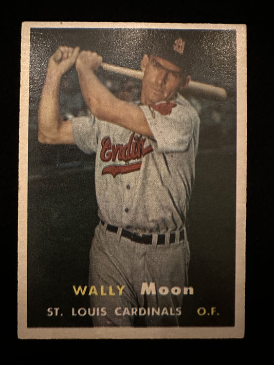 1957 Topps Wally Moon (#65) EX Cardinals OF, Unibrow Icon ^GRUMPYBUCK^