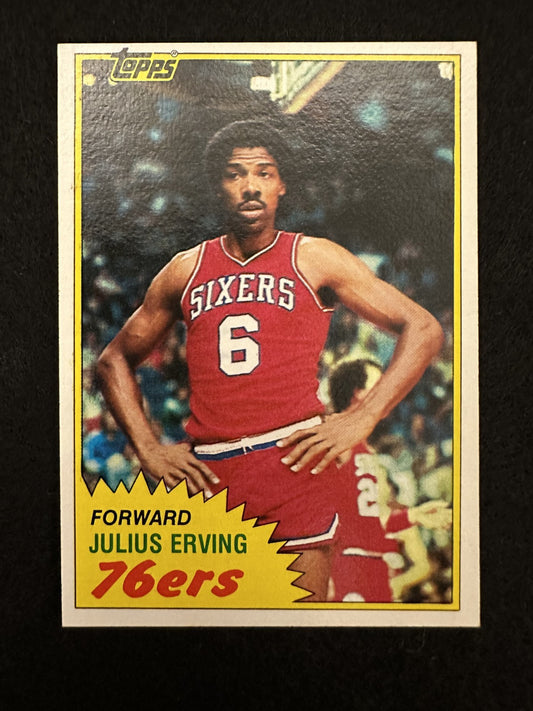 1981–82 Topps Julius Erving (#30) NM HOFer, “Dr. J” 76ers Legend ^GRUMPYBUCK^