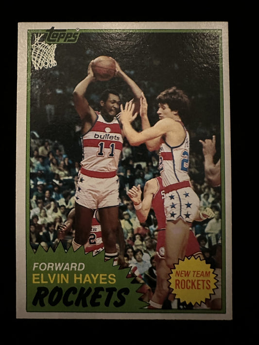 1981–82 Topps Elvin Hayes (#42) NM HOFer, NBA Champ ^GRUMPYBUCK^