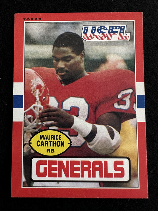 1985 Topps USFL Maurice Carthon (#78) NM Rookie Card ^GRUMPYBUCK^