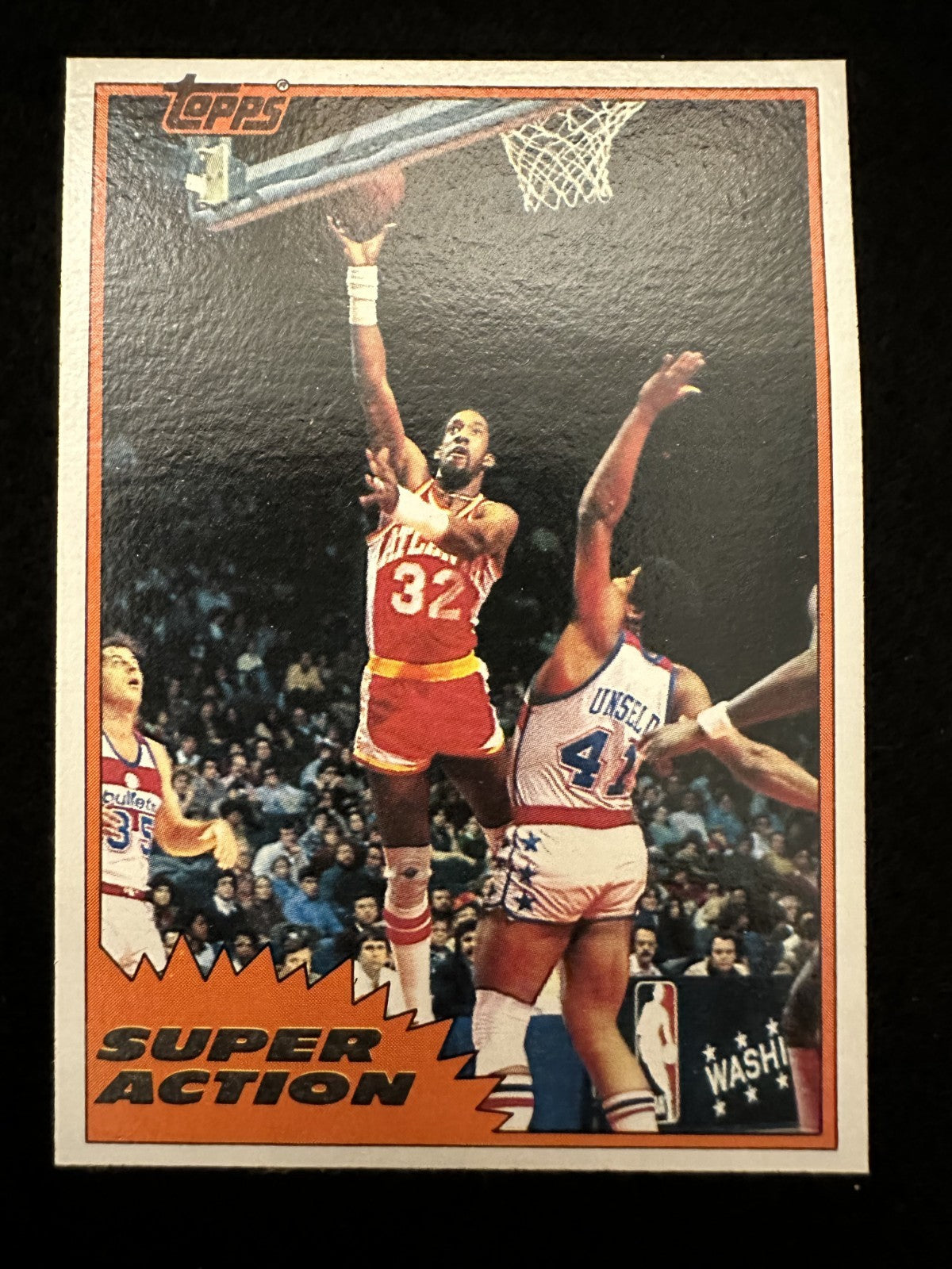 1981-82 Topps Dan Roundfield (#110E) NM All-Star, Hawks Anchor ^GRUMPYBUCK^