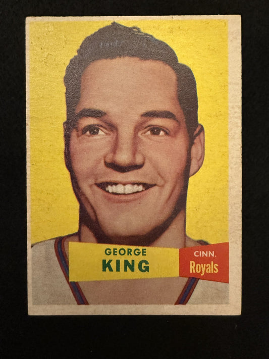 1957-58 Topps George King (#6) EX Rookie Card, Syracuse Nationals ^GRUMPYBUCK^