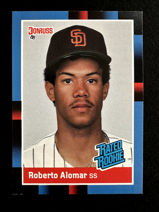 1988 Donruss Roberto Alomar (#34) NM HOFer, Rookie Card ^GRUMPYBUCK^
