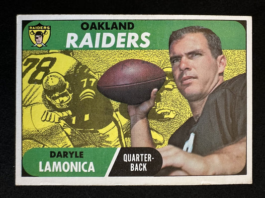 1968 Topps Daryle Lamonica (#194) EX Raiders QB, AFL Star ^GRUMPYBUCK^
