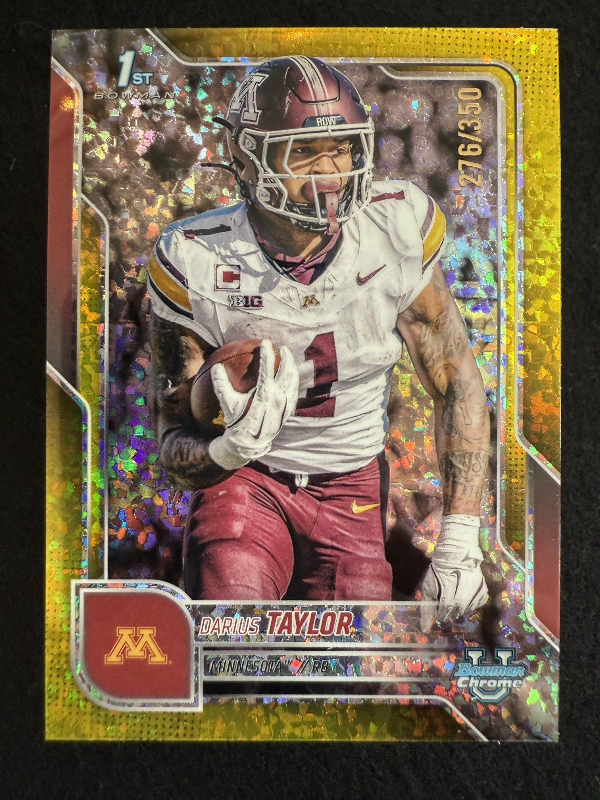 2025 1st Bowman Darius Taylor Yellow Diamond Refractor /350 (#126) ^GRUMPYBUCK^