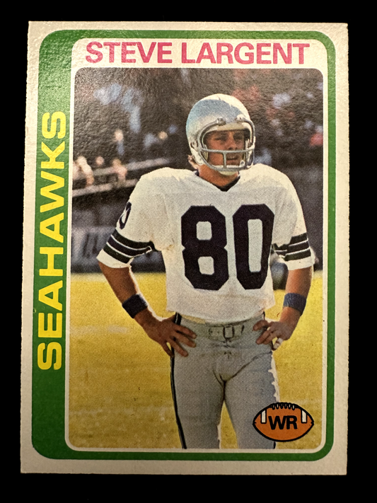 1978 Topps Steve Largent (#443) NM HOFer, Record Breaker ^GRUMPYBUCK^