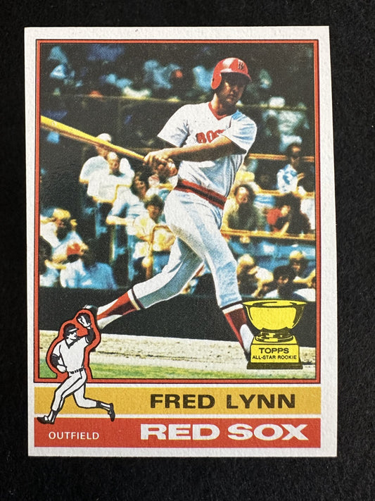 1976 Topps Fred Lynn (#50) NM Rookie Card, Red Sox All-Star ^GRUMPYBUCK^
