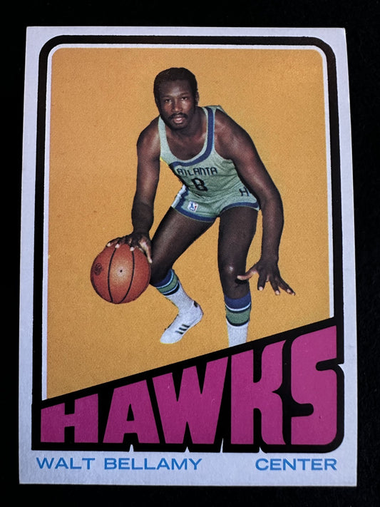 1972–73 Topps Walt Bellamy (#97) NM HOFer, 20,000 Point Club ^GRUMPYBUCK^