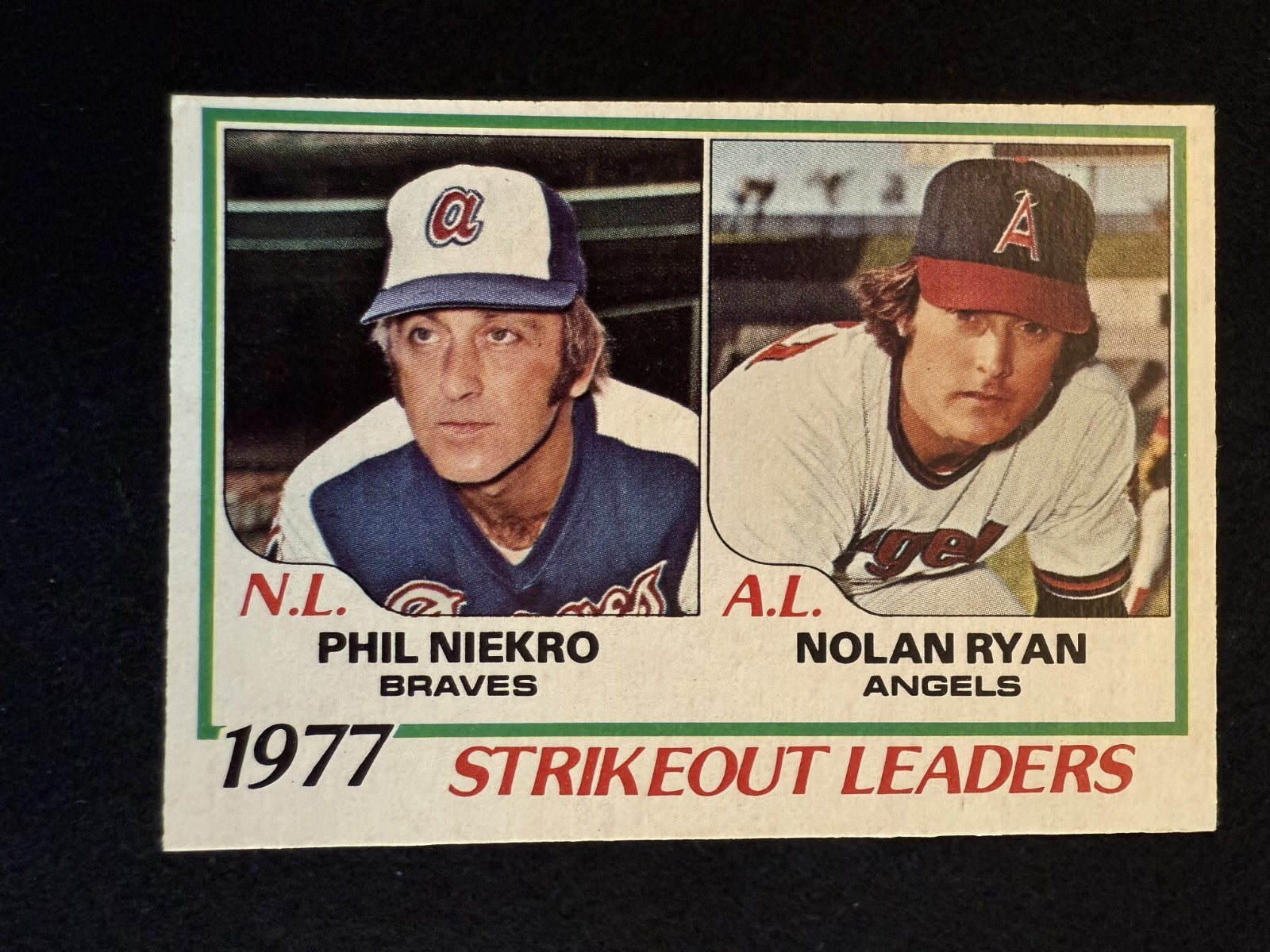 1978 Topps Nolan Ryan, Phil Niekro (#206) EX HOFer, K Leaders ^GRUMPYBUCK^