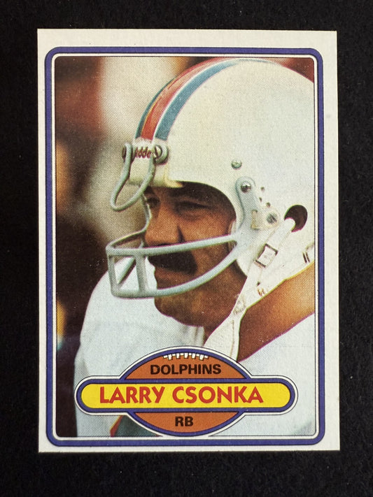 1980 Topps Larry Csonka (#485) NM HOFer, Dolphins Legend ^GRUMPYBUCK^