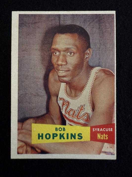 1957-58 Topps Bob Hopkins (#53) EX Rookie Card, Syracuse Nationals ^GRUMPYBUCK^