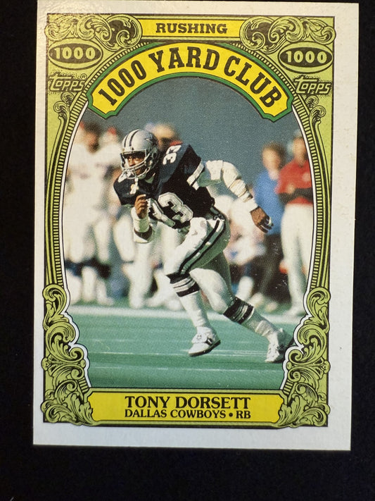 1986 Topps 1,000 Yard Club Tony Dorsett (#6) NM HOFer, Cowboys RB ^GRUMPYBUCK^