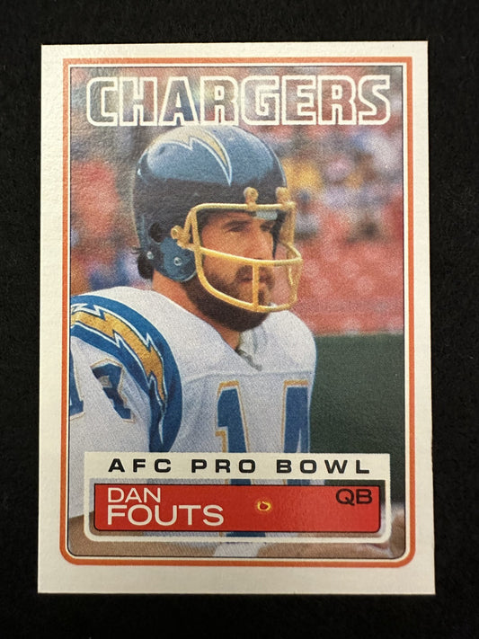 1983 Topps Dan Fouts (#374) NM HOFer, Chargers Great, Air Coryell ^GRUMPYBUCK^