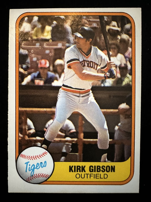 1981 Fleer Kirk Gibson (#481) NM Rookie Card, WS Hero ^GRUMPYBUCK^