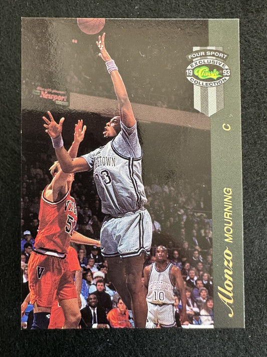 1993–94 Classic Alonzo Mourning (#27) NM HOFer, Rookie Card ^GRUMPYBUCK^