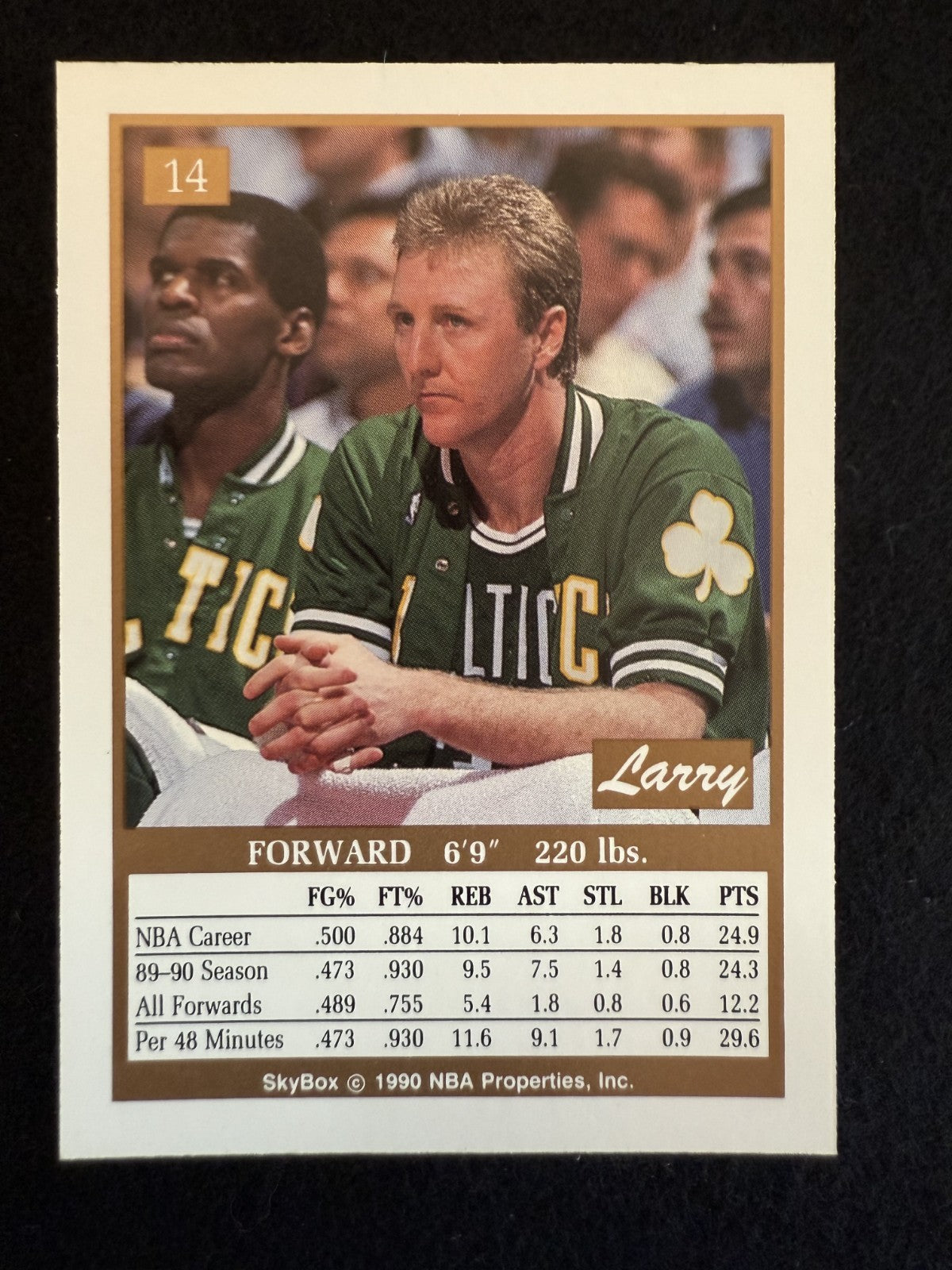 1990-91 Skybox Larry Bird (#14) NM HOFer, NBA Champ, Celtics Great ^GRUMPYBUCK^