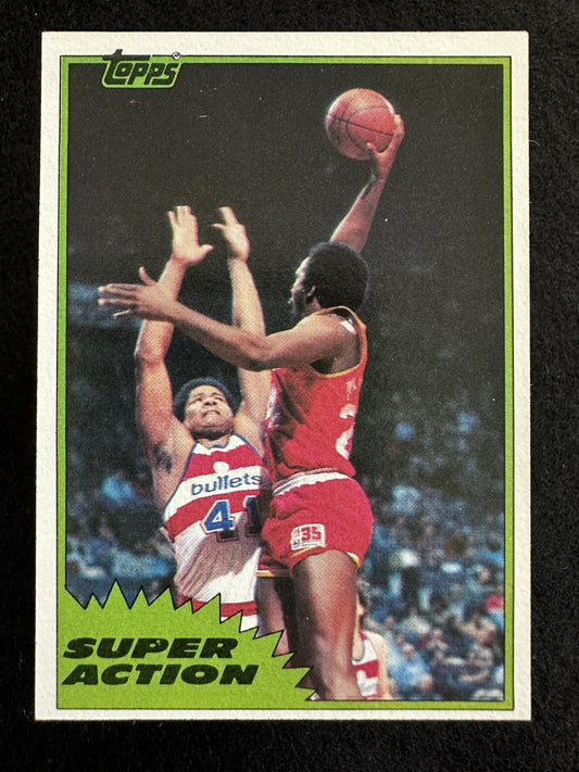 1981–82 Topps Moses Malone (#110) NM HOFer, Rockets & Sixers Star ^GRUMPYBUCK^