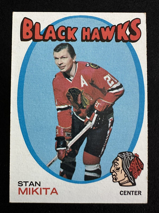 1971–72 Topps Stan Mikita (#125) NM HOFer, Blackhawks Great ^GRUMPYBUCK^