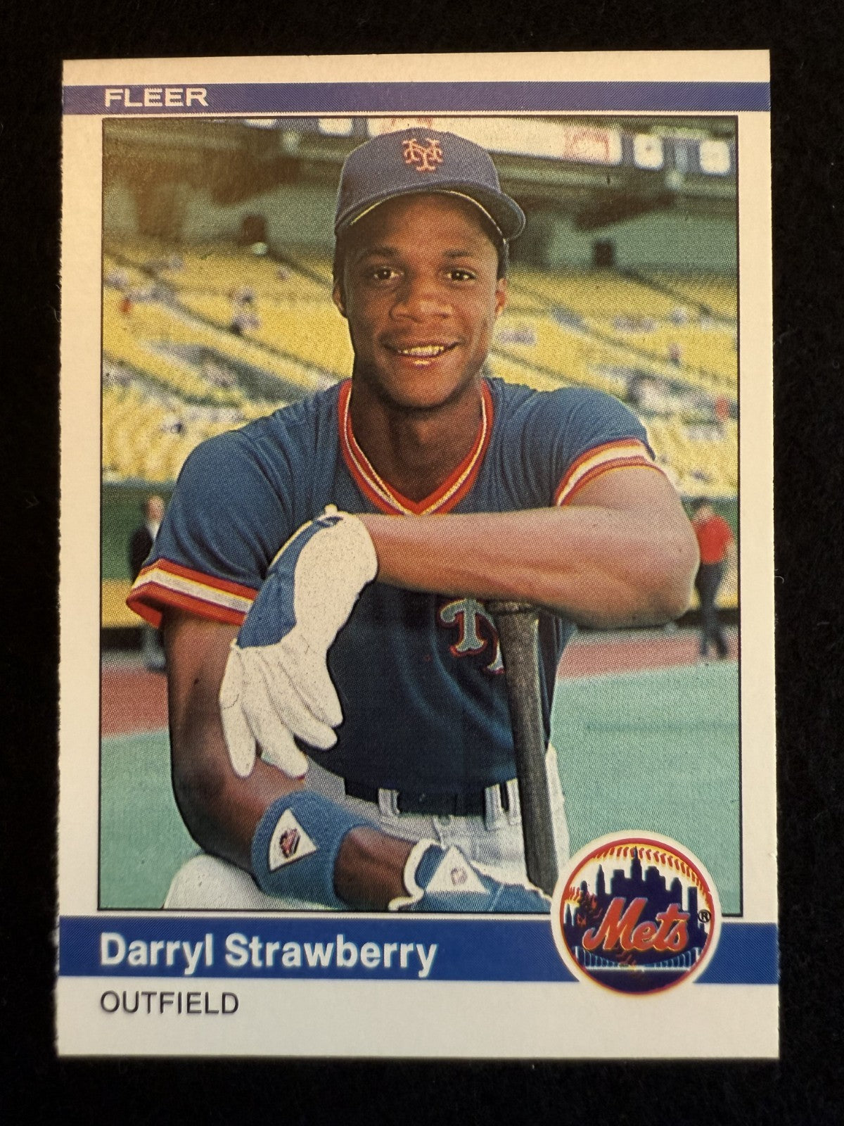 1984 Fleer Darryl Strawberry (#599) Rookie Card, Mets Great ^GRUMPYBUCK^