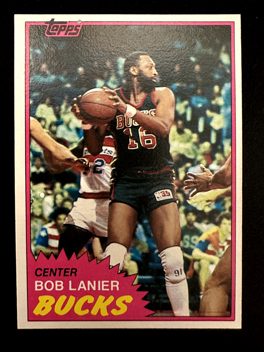1981–82 Topps Bob Lainer (#25) NM HOFer, Pistons Great ^GRUMPYBUCK^