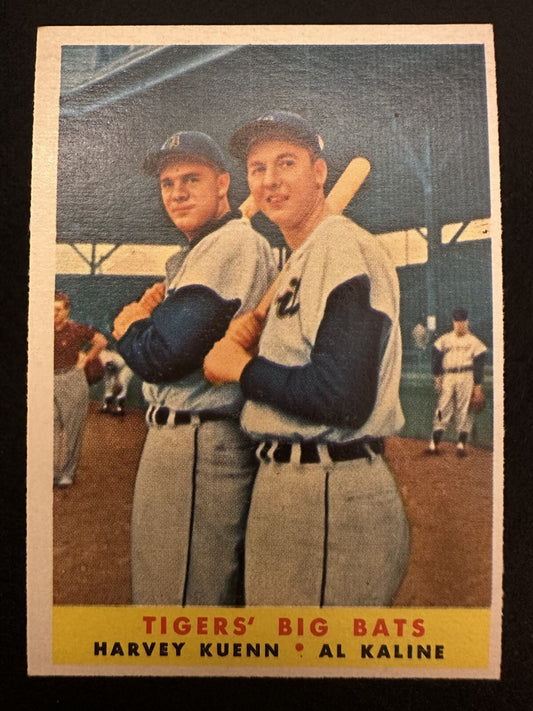 1958 Topps Al Kaline & Harvey Kuenn (#304) EX Tigers’ Big Bats ^GRUMPYBUCK^