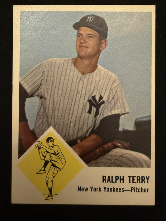 1963 Fleer Ralph Terry (#26) EX Yankees Pitcher, 1962 WS MVP ^GRUMPYBUCK^
