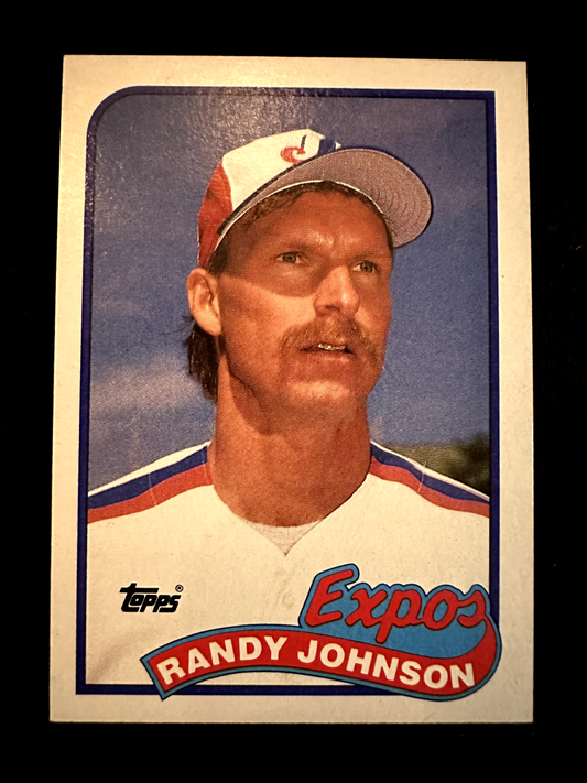 1989 Topps Randy Johnson (#647) NM HOFer, Rookie w/Expos ^GRUMPYBUCK^