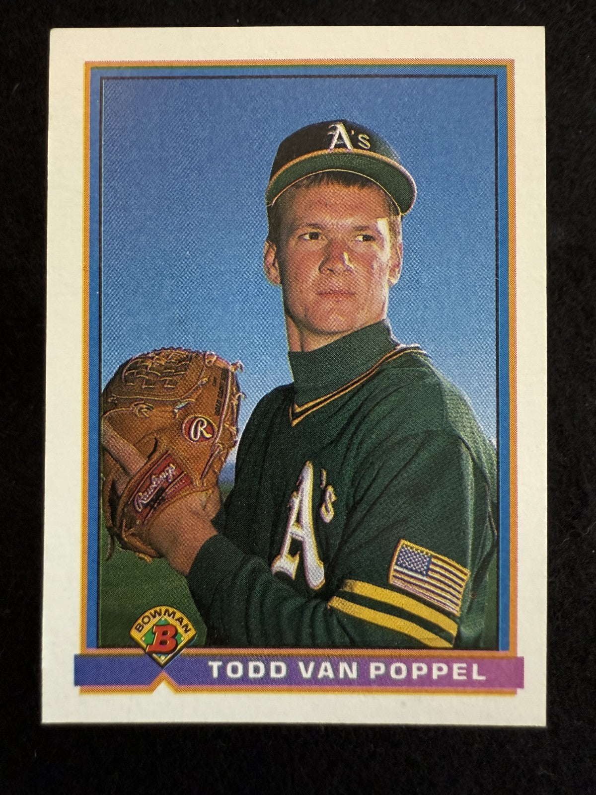 1991 Bowman Todd Van Poppel (#218) NM Rookie Card, Fresh Pull ^GRUMPYBUCK^