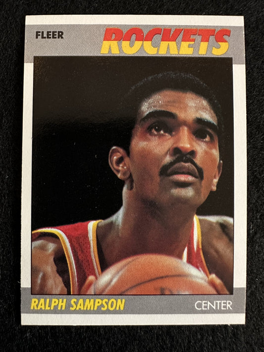 1987-88 Fleer Ralph Sampson (#95) NM Rockets Twin Towers Era ^GRUMPYBUCK^