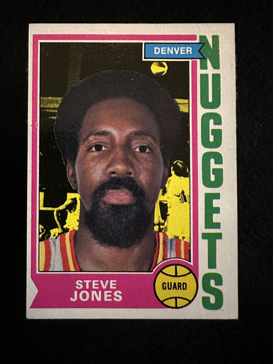 1974–75 Topps Steve Jones (#193) EX ABA/NBA All-Star, “Snapper” ^GRUMPYBUCK^