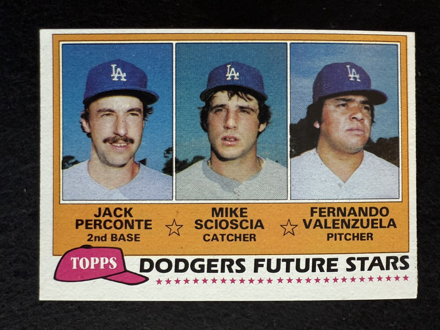 1981 Topps Fernando Valenzuela, Scioscia (#302) EX Rookie Card ^GRUMPYBUCK^