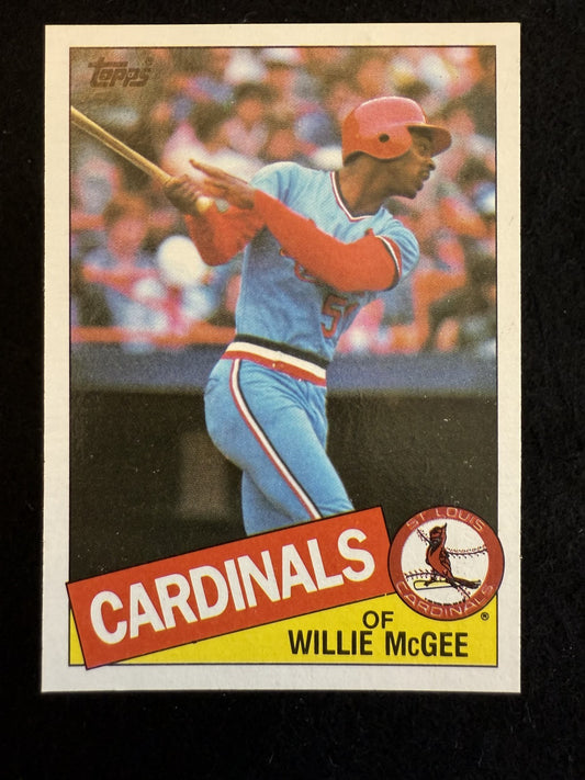 1985 Topps Willie McGee (#757) NM Cardinals Speedster , NL MVP ^GRUMPYBUCK^