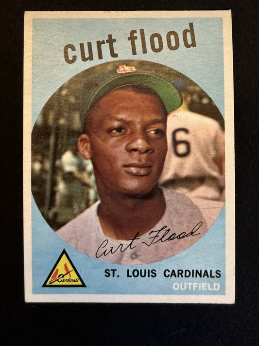 1959 Topps Curt Flood (#353) EX MLB Pioneer, Cardinals Great ^GRUMPYBUCK^