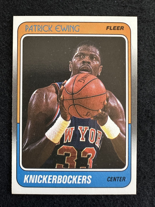 1988-89 Fleer Patrick Ewing (#80) NM HOFer, Knicks Icon ^GRUMPYBUCK^