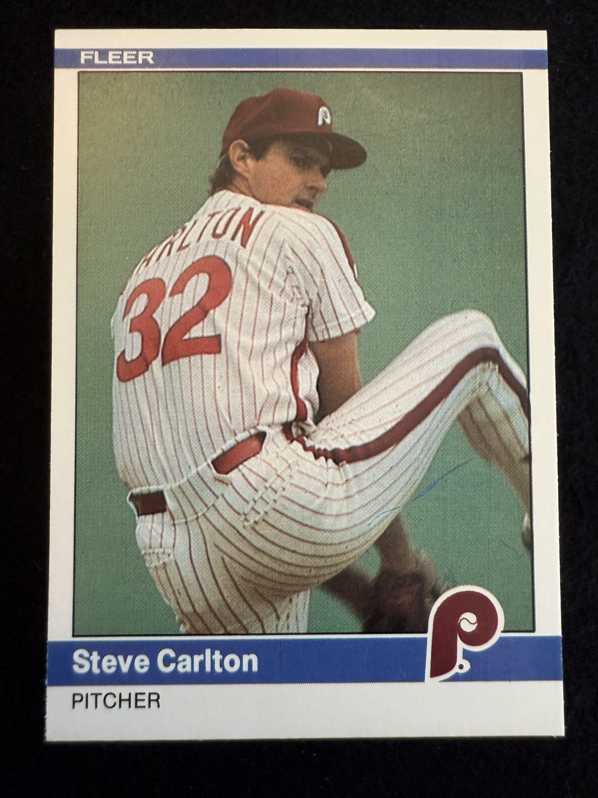 1984 Fleer Steve Carlton (#25) NM HOFer, Phillies Lefty Ace ^GRUMPYBUCK^