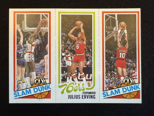 1980-81 Topps Julius Erving, Elvin Hayes, Brewer (#258-181-257) NM ^GRUMPYBUCK^