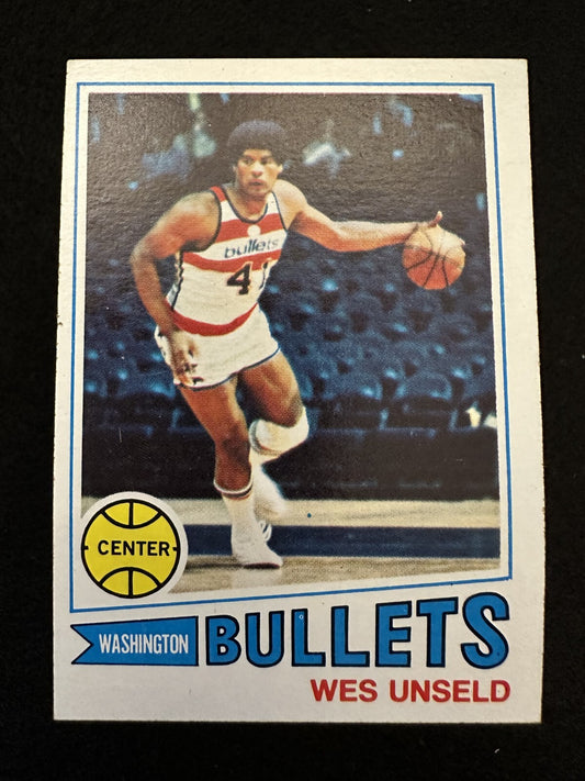 1977–78 Topps Wes Unseld (#75) EX HOFer, NBA Champ, Bullets Great ^GRUMPYBUCK^