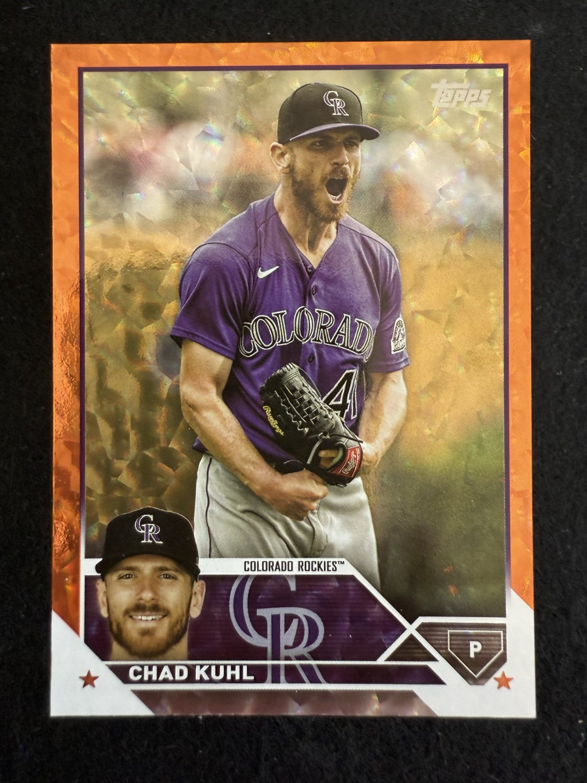 2023 Topps Series 2 Chad Kuhl (#517) MINT Orange Foil /299