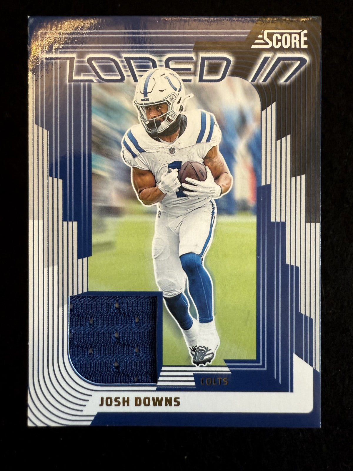 2025 Score Josh Downs (#ZON-JDS) MINT Jersey Relic Zoned In ^GRUMPYBUCK^