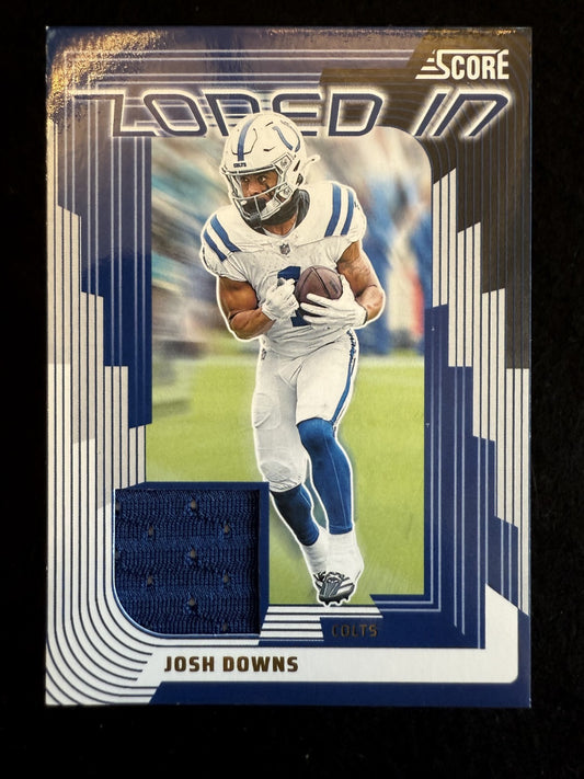 2025 Score Josh Downs (#ZON-JDS) MINT Jersey Relic Zoned In ^GRUMPYBUCK^