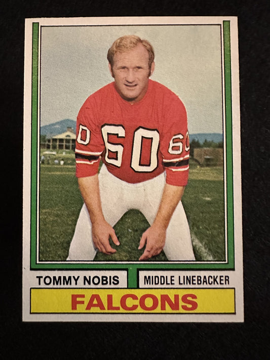 1974 Topps Tommy Nobis (#160) EX Falcons LB, “Mr. Falcon” ^GRUMPYBUCK^
