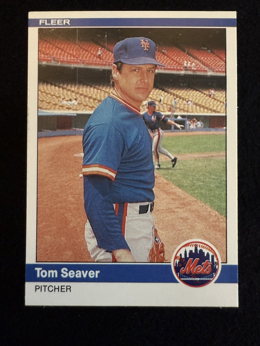 1984 Fleer Tom Seaver (#595) NM HOFer, Mets & Reds Legend ^GRUMPYBUCK^