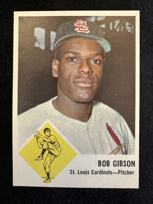 1963 Fleer Bob Gibson (#61) MINT HOFer, Cardinals Ace ^GRUMPYBUCK^