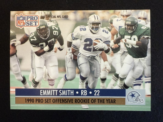 1991 Pro Set Award Winner Emmitt Smith (#1) NM Offensive ROY ^GRUMPYBUCK^