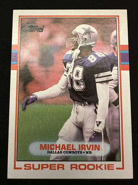 1989 Topps Michael Irvin (#383) NM Super Rookie, Cowboys HOFer ^GRUMPYBUCK^